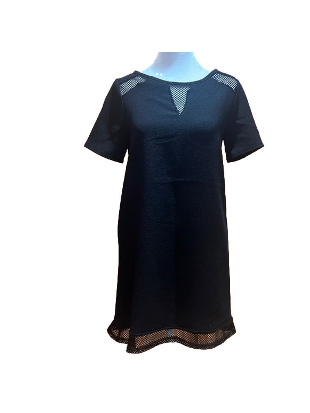 Royal Peach Black Dress